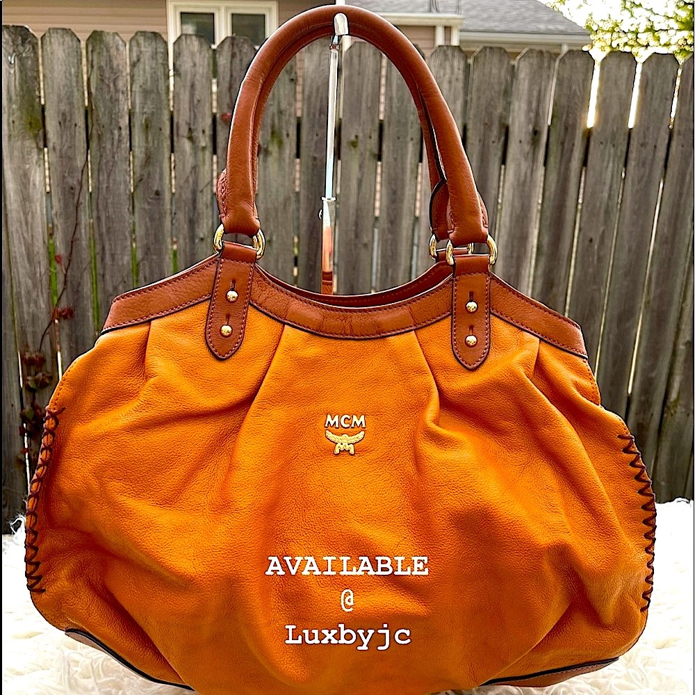 MCM Women’s Shoulder Bag in Cognac